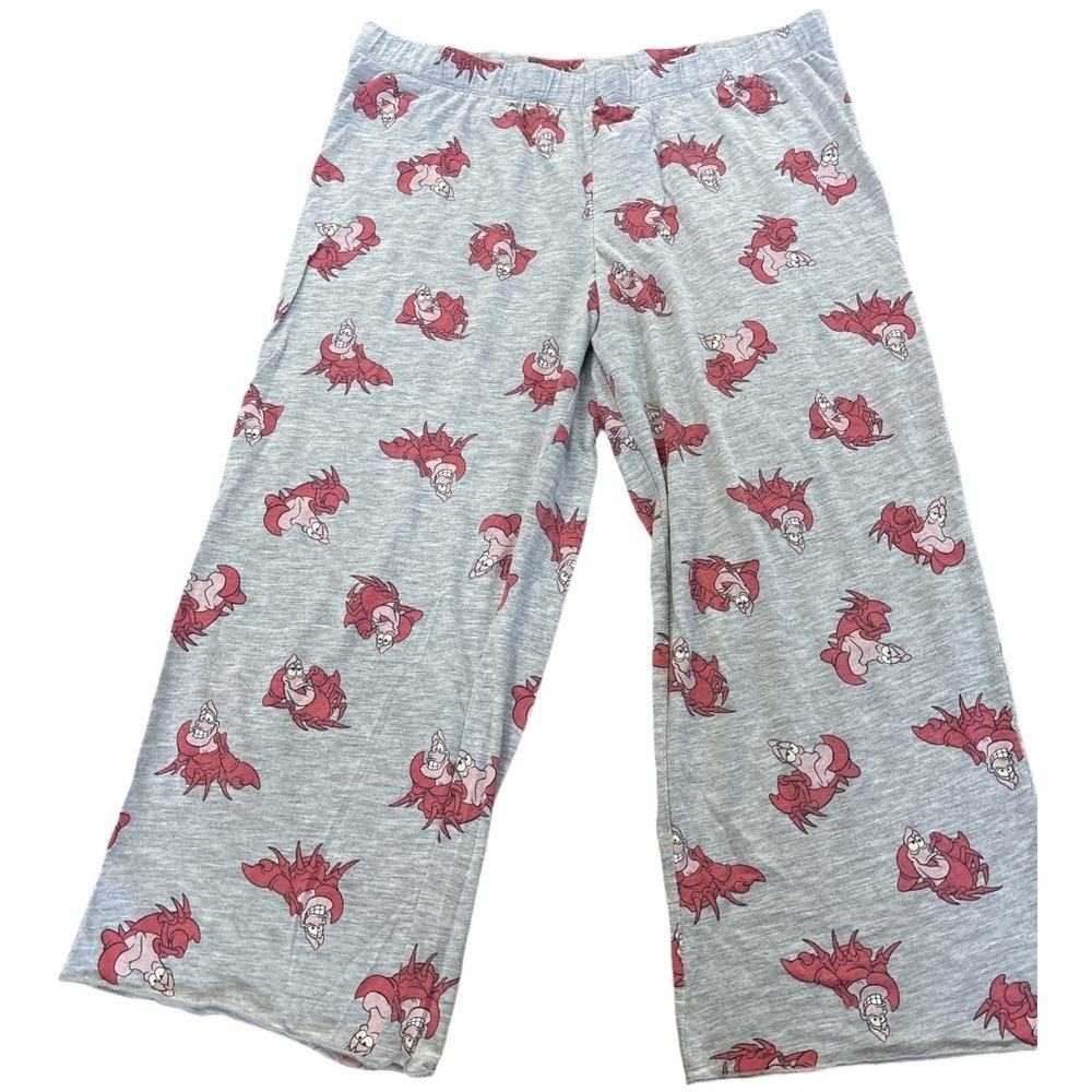 Disney Sebastian little mermaid pajama capris pants size medium #crab #disney